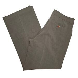 Spiegel Vintage Wide Leg Trousers Pants 3 Button Olive Brown Size 12